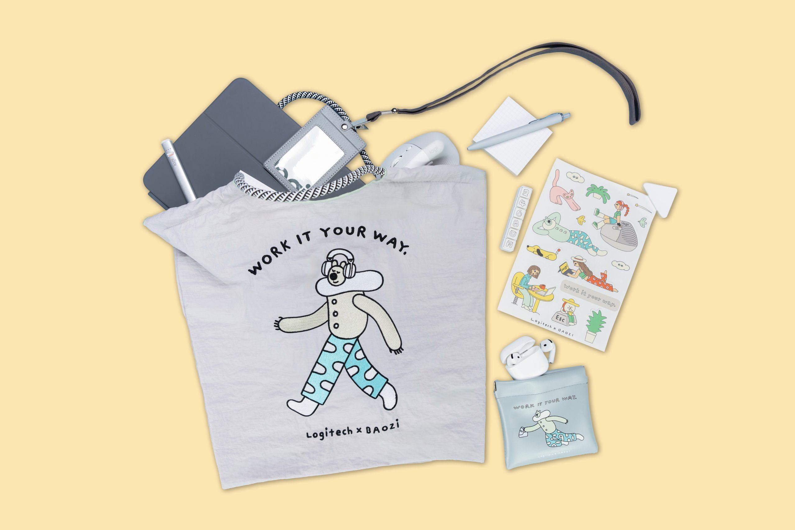 女子節限定優惠活動　羅技聯名包大山療癒周邊限量收藏。（圖／羅技提供）